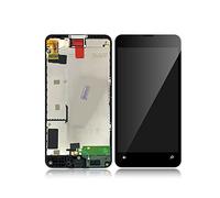 CrUzex écran LCD Compatible avec Nokia Lumia 630 635 RM-977 RM-978 4.5 "LCD Afficher l'assemblage de numériseur de l'écran Tactile avec Cadre en Forme Compatible avec Microsoft 630 LC DS