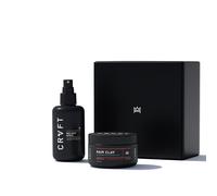 Crvft Hair Clay 2,8oz + Sea Salt Spray 6 oz Men's Bundle - Medium + Light Hold - Mat + Finish Natural - Volume + Texture + Prestyler - Stylist ap