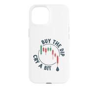 Cry a Bit Buy The Dip Crypto-Currency Trading Traders Funny Coque pour iPhone 15