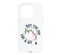Cry a Bit Buy The Dip Crypto-Currency Trading Traders Funny Coque pour iPhone 15 Pro