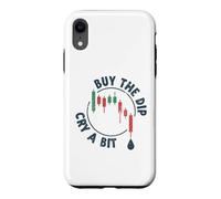 Cry a Bit Buy The Dip Crypto-Currency Trading Traders Funny Coque pour iPhone XR