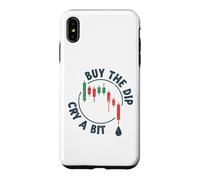 Cry a Bit Buy The Dip Crypto-Currency Trading Traders Funny Coque pour iPhone XS Max