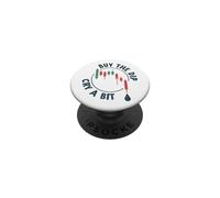 Cry a Bit Buy The Dip Crypto-Currency Trading Traders Funny PopSockets PopGrip Adhésif