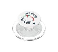 Cry a Bit Buy The Dip Crypto-Currency Trading Traders Funny PopSockets PopGrip pour MagSafe