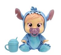 Cry Babies Disney Stitch Poupée bébé Loving Care inspiré de Stitch, inclut 3 Accessoires et pleure de Vraies Larmes. Enfants à partir de 3 Ans.