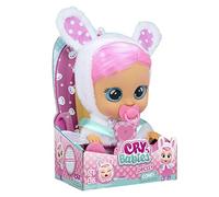 CRY BABIES Dressy Coney le lapin | Poupée interactive qui pleure de vraies Larmes avec de vrais Cheveux et des Vêtements pour l’habiller - Poupée et jouet pour enfants +2 Ans