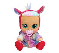 CRY BABIES Dressy Fantasy Hannah, Poupée Interactive qui Pleure de Vraies Larmes avec des Cheveux à Coiffer, des Vêtements à Porter et des Accessoires, Jouet et Cadeau pour Garçons et Filles