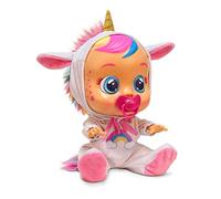 CRY BABIES Fantasy Dreamy La Licorne | Poupée interactive qui pleure de vraies Larmes avec Tétine et Pyjama - Poupon idéal pour enfants +18 Mois
