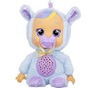 IMC Toys Poupée doudou interactive CRY BABIES Jenna – larmes lumineuses, 5 berceuses – 2+ ans