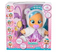 IMC Toys Poupée interactive CRY BABIES Dressy Kristal - pleure vraiment, vrais cheveux, kit docteur