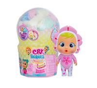 CRY BABIES MAGIC TEARS Happy Flowers | Mini poupée surprise Cry Baby avec 9 accessoires, vraies larmes et odeurs de fleurs | Poupée pour filles et garçons de +3 ans