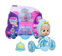 CRY BABIES MAGIC TEARS STARS STAR SYDNEY - Collectible Mini Poupée habillée d'une jolie tenue, et dispose d'une capsule 2 en 1, avec étoile phosphorescente- Jouet Cadeau pour Garçons et Filles +3 ans