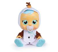 CRY BABIES Olaf Disney | Poupée interactive qui pleure de vraies Larmes avec tétine et pyjama - Poupon idéal pour enfants +18 Mois