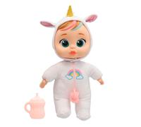 Cry Babies Real Love Dreamy Poupée bébé Poupées Qui ouvrent et Ferment Les Yeux, avec des Larmes Lumineuses et 2 Accessoires Inclus pour Filles/garçons à partir de 3 Ans