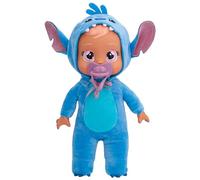 Cry Babies Tiny Cuddles Disney Stitch, Poupée Douce de 25 cm, Pleure de Vraies Larmes, Pyjama Disney, Jouet Cadeau pour Garçons et Filles +18 Mois