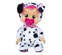 Cry Babies Tiny Cuddles Dotty - 9 inch baby doll, cries real tears, black and white (Multicolor)
