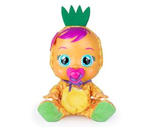 Cry Babies Tutti Frutti Pia - Poupée Interactive Qui pleure de Vraies Larmes avec Pyjama parfumé Ananas - IMC Toys