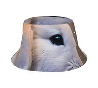 Cry Chapeau de soleil léger et élégant avec imprimé lapin contre la lumière du soleil pour la plage, le camping, noir