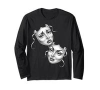 Cry Now Smile Later Masque de théâtre Chicano Manche Longue