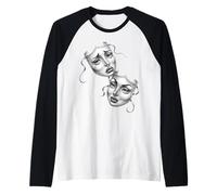 Cry Now Smile Later Masque de théâtre Chicano Manche Raglan
