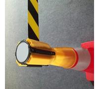 Cryfokt 1 X Connecteur de Barrière de Cônes de Connecteur de Barrière de Cônes en Plastique de Couleur Vive Stable et Léger de de Cône de Circulation pour L'école de Magasin (YELLOW)