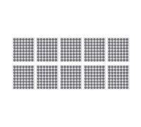 Cryfokt 10 Feuilles 6,0 Mm de Marqueur de Balayage 3D DOTS 3D Suivi Dot, Autocollants de Point de Référence, Marqueur de Suivi Précis pour la Numérisation 3D