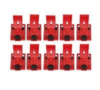 Cryfokt 10 Pièces Pince sur Interrupteur D'alimentation Dispositif de Verrouillage de Disjoncteur en Plastique D'ingénierie pour Poignée ≤ 16,5 Mm, avec une Conception de Vis de Forme