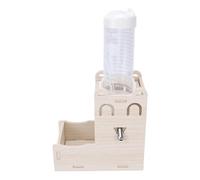 Cryfokt 2 in 1 Hamster Hanging Water Bottle with Base for Small Pets Secure
