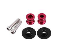 Cryfokt 2 Pcs 6/8/10 Mm CNC Support Arrière Bras Oscillant Bobine Curseur - Bobines de Bras Oscillant de Moto Robustes et Stables - Facile à Installer - Convient aux Propriétaires de Vélos (6mm rouge)