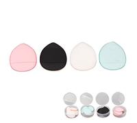 Cryfokt 20 Pcs Mini Doigt Taille Triangle Forme Cosmétique Puff avec Même Pores Éponges de Maquillage Puffs pour le Contouring, Cadeaux pour Filles, Femmes, Matériel Éponge