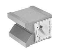 Cryfokt 30KG Aimant en V avec Interrupteur, 3 Faces Marche Arrêt Support | Outil de serrage de précision à rainure en V, corps en fonte durable, pour fraiseuses, meuleuses et machines à étincelles