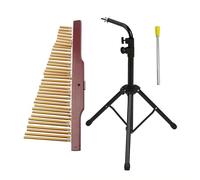 Cryfokt 36 Lames Chimes Instrument de Percussion, Clochettes en Aluminium | Carillon à vent de méditation avec trépied, outil de guérison sonore portable, instrument de thérapie musicale pour la