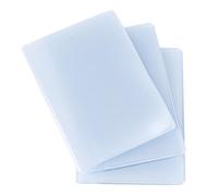 Cryfokt 3Pcs Plastic Wallet Insert Credit Card Holder for Family Travel Business,PVC 10 20 30 Pages Multi-Usage Portefeuille Transparent pour Cartes de crédit, Porte-Photo