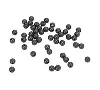 Cryfokt 50 Haricots de Bouchon de Ligne de Pêche en Gel de Silice, Haricots Spatiaux de 8 Mm pour la Pêche en Eau Profonde et de Nuit, Doux et Flexibles, Accessoires de Essentiels (Black)