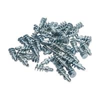 Cryfokt 50 Pcs Clous De Pneu Antidérapants Pointes De Neige Roue Goujons De Neige Clous De Pneu pour Voiture Camion Vélo Botte Moto Véhicule Tout-Terrain Argent