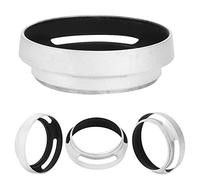 Cryfokt 52mm Silver Metal Lens Hood Set, Durable Aluminum Alloy, Protects
