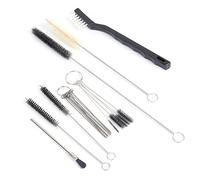 Cryfokt Accessoire Matériel, Kit de Nettoyage Durable, 19pcs Kit de Nettoyage Brosse Brosse Outils de Pulvérisation Portable pour l'aérographe
