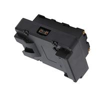 Cryfokt Adaptateur de Batterie à Montage en V avec Sortie D-Tap, Convertisseur V-Lock vers NP-F pour Lumières de Remplissage de Moniteur, Plastique Noir Léger, Compatible avec Les équipements NP-F