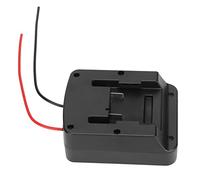 Cryfokt Adaptateur de Batterie en Plastique avec Roue Motrice pour HANSCH, Adaptateur de Couplage de Batterie Résistant à l'humidité pour Les Utilisateurs Domestiques, ABS Noir pour Lithium 18 V