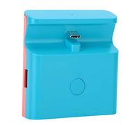 Cryfokt Adaptateur de Convertisseur Vidéo, Base de Chargement, Commutateur D'affichage Facile à Un Bouton, Léger et Portable pour Les Voyageurs, Matériau ABS (Bleu Rouge)