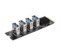 Cryfokt Adaptateur M.2 NVME vers PCIE 1X, Carte Riser Compacte pour