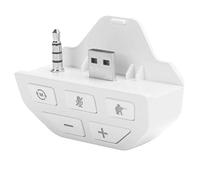 Cryfokt Adaptateur pour Manette de Jeu One, Convertisseur de Casque élégant avec équilibre de Jeu et de Chat, qualité de Construction Supérieure (White)