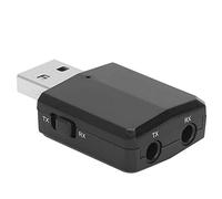 Cryfokt Adaptateur USB 3 en 1, Transmetteur et Récepteur sans Fil | Dongle émetteur-récepteur Bluetooth 5.0, interface Aux 3,5 mm, pour TV, ordinateur, autoradio, haut-parleur domestique