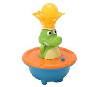 Cryfokt Adorable Jouet de Bain à Jet d'eau pour Tout-Petit, avec Lumières pour S'amuser dans la Baignoire, 5 Modes, Plastique 14 X 12 X 13 Cm (Orange)