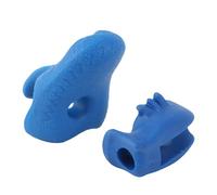Cryfokt Aide à l'enseignement de la main-d'œuvre, Corriffeur de Poignée d'arc à Violon en Silicone Compact 2 PCS pour Alto (BLUE)