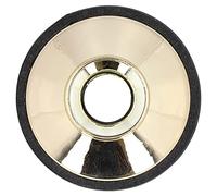 Cryfokt Amortisseur Muet pour Saxophone Alto, Silencieux D'instrument Facile à Installer pour une Pratique Silencieuse, Matériau ABS (GOLD)