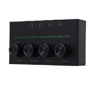 Cryfokt Amplificateur d'écouteurs, écouteur Séparateur Splitter AMP Boing ION Designe 4 CANNILS DE Sortie Indépendants pour Les Performances