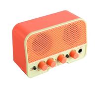 Cryfokt Amplificateur pour Guitare électrique, Double Canal Son Clair et | Batterie Rechargeable 2000 MAh, Entrée AUX, ABS Portable, 4 H D’autonomie