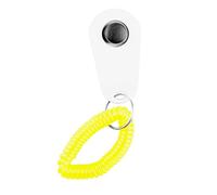 Cryfokt Anneau de Dressage pour Chien Clicker Confortable et Durable pour des Chiens et des Chats en ABS - 1 unité (White)