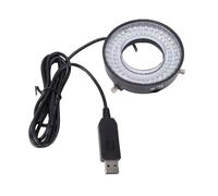 Cryfokt Anneau Lumineux LED pour Microscope, Source de Lumière Réglable à Haute luminosité pour Usage en Laboratoire et à Domicile, Conception ABS Légère